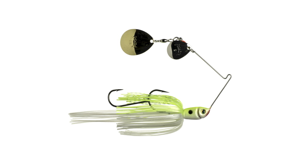 Strike King Premier Plus Spinnerbait Fishing Lure, Chartreuse White, 3/8oz, PPL38CC-203SG, PPL38CC-203SG