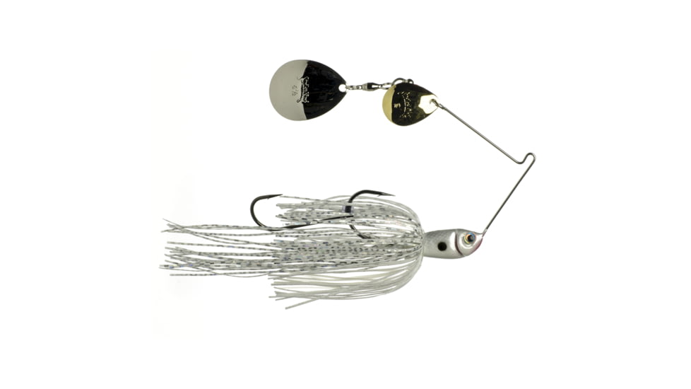 Strike King Premier Plus Spinnerbait Fishing Lure, White, 3/8oz, PPL38CC-204GS, PPL38CC-204GS