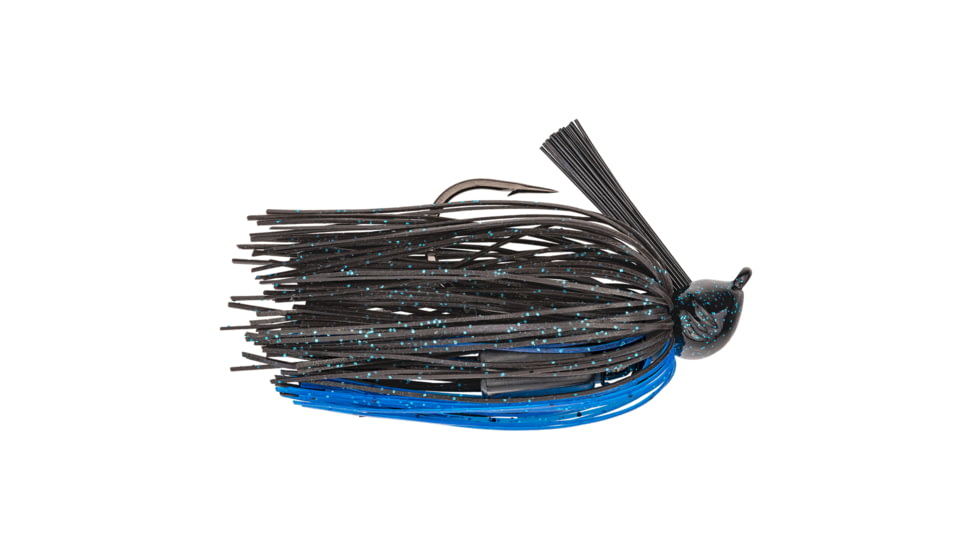 Strike King Premier Pro-Model Jig Fishing Lure, Casting Jig, Black Blue Accent, 3/8oz, PPJ38-6, PPJ38-6
