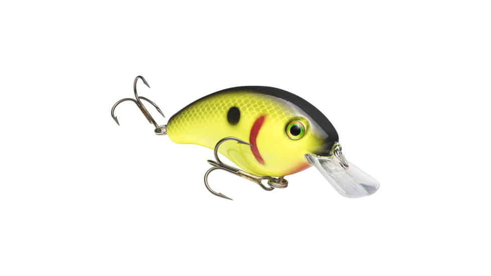 Strike King Pro-Model Series 4S Crankbait, Black Back Chartreuse, 9/16oz, HC4S-535