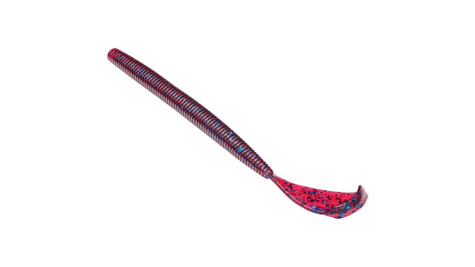 Strike King Rage Cut-R-Worm Fishing Lure, Soft Plastic Worm, Plum, 7in, 6-Pack, RGCUT7-7, RGCUT7-7