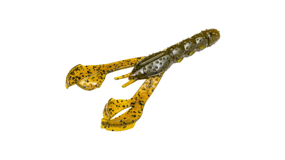 Strike King Rage Denny Brauer Craw Fishing Lure, Soft Plastic Craw, Green Pumpkin, 4in, 7-Pack, RGDBC-46, RGDBC-46