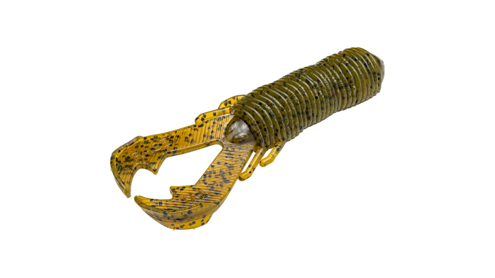 Strike King Rage Punch Bug Fishing Lure, Soft Plastic Creature, Green Pumpkin, 3 1/2in, 7-Pack, RGPB-46, RGPB-46