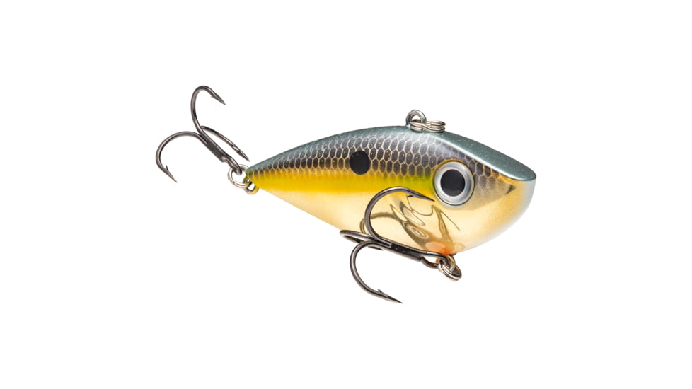 Strike King Red Eyed Shad Tungsten 2-Tap, Lipless Crankbait Fishing Lure, Gold Sexy Shad, 1/2oz, REYESDTT12-620, REYESDTT12-620