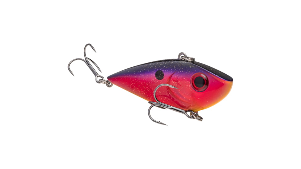 Strike King Red Eyed Shad Tungsten 2-Tap, Lipless Crankbait Fishing Lure, Royal Red, 1/2oz, REYESDTT12-448, REYESDTT12-448