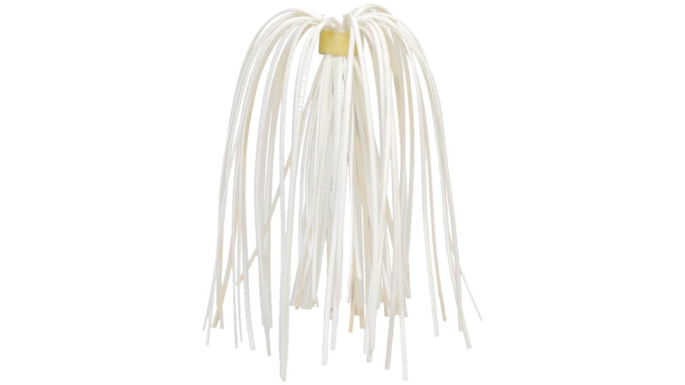 Strike King Silicone Skirt, Hot Solid White, 3 Pack, 33-72