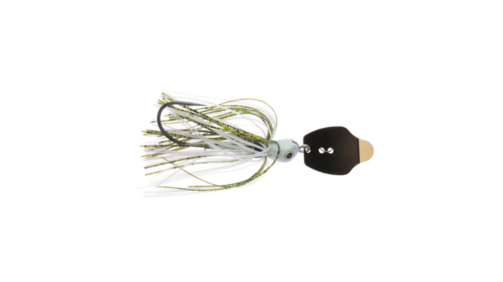Strike King Thunder Cricket Gold Fishing Lure, Vibrating Swim Jig, Olive Shad, 5/8oz, TCGVSJ58-453, TCGVSJ58-453