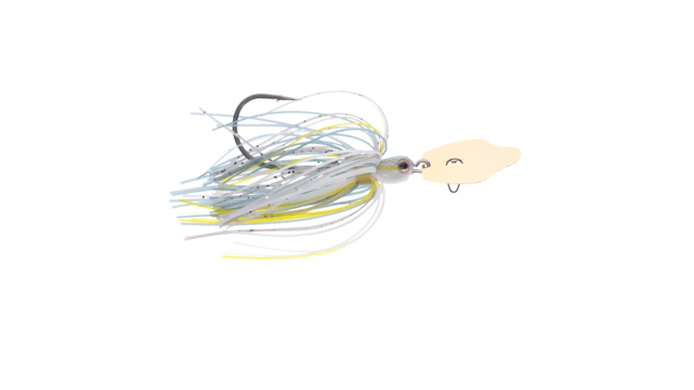 Strike King Thunder Cricket Gold Fishing Lure, Vibrating Swim Jig, Sexy Shad, 3/8oz, TCGVSJ38-590, TCGVSJ38-590