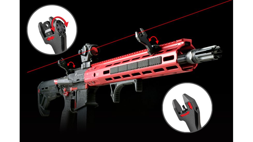 Strike SISIDEWINDER Sidewinder Iron Sights AR-15 Black