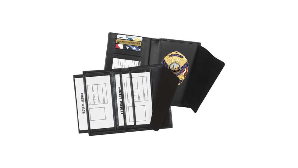 Strong Leather Company - Double Id Badge Cases With Credit Card Slots And License Window - 77820-0002