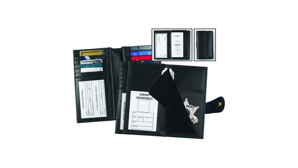 Strong Leather Company - Female Badge, Checkbook and Credit Card Wallet