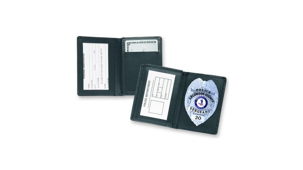 Strong Leather Side Open Badge Case W/money Clip - 70760-2412