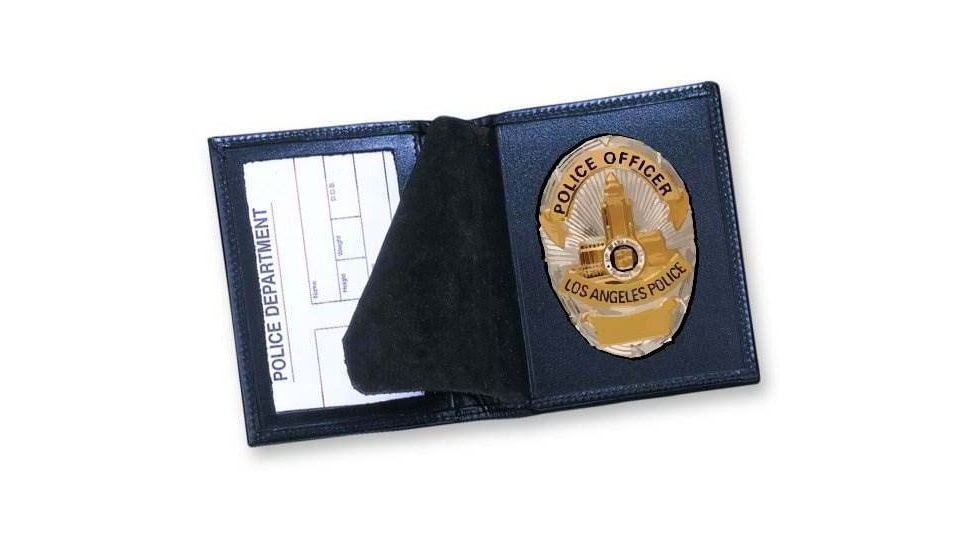 Strong Leather Dress Case Side Open Single ID, Black, 8750R-11352