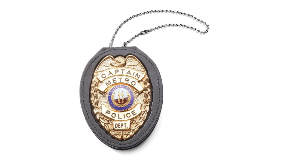 Recessed clip on badge holder