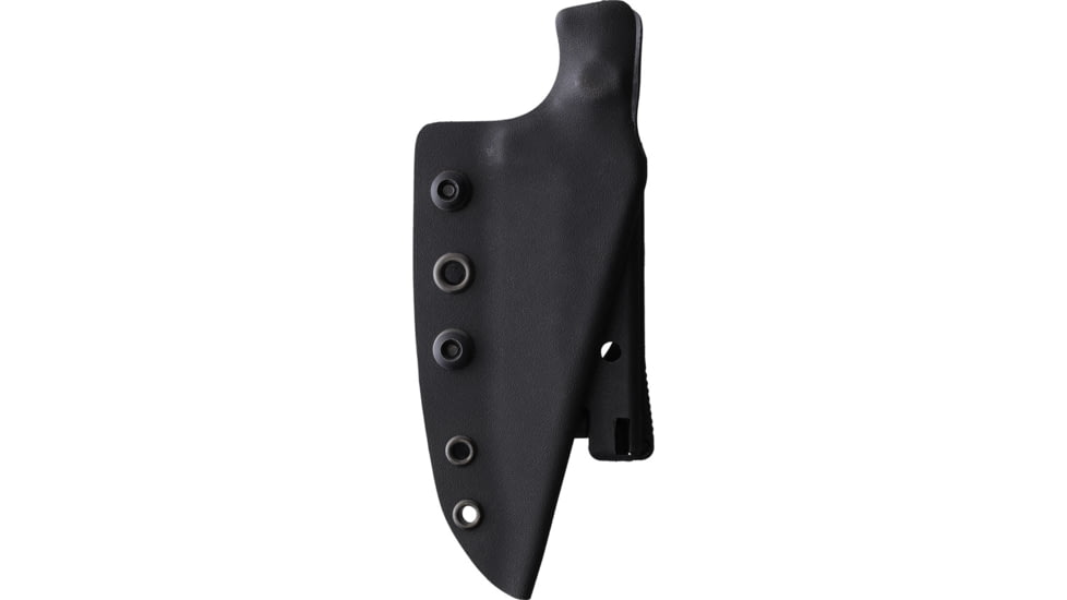 Stroup Knives Bravo 5 Gray Fixed Blade Knife, 7.75in Overall, 3.5in 1095HC Steel Blade, Gray Sculpted G10 Handle, Kydex Sheath, B5-GR-G10