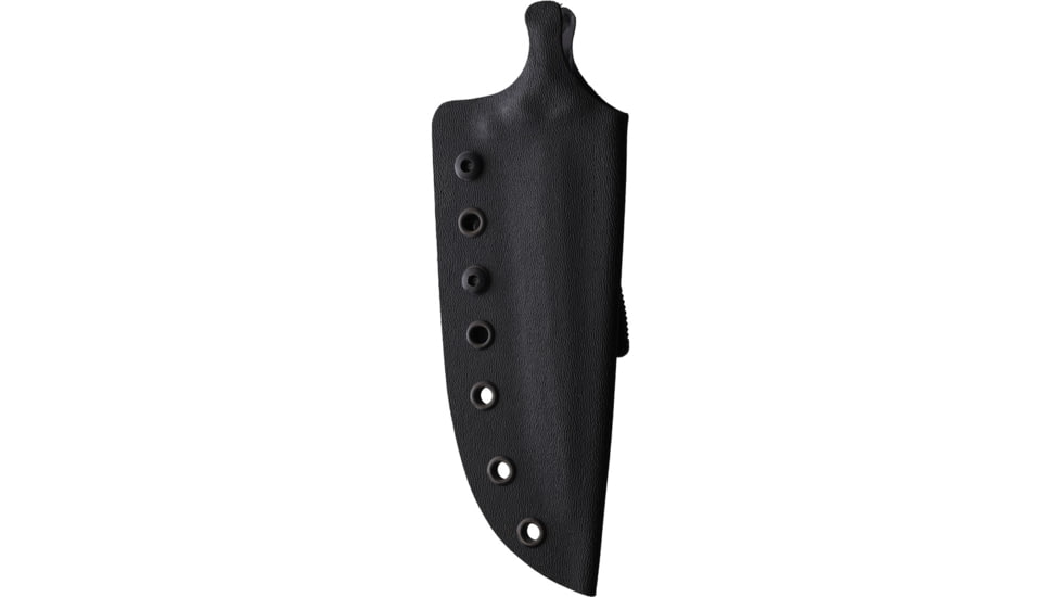 Stroup Knives Black Dagger Knife, 9.75in Overall, 4.25in Double Edge 1095HC Steel Dagger Blade, Black Sculpted G10 Handle, Kydex Sheath, DAG-B-G10-S