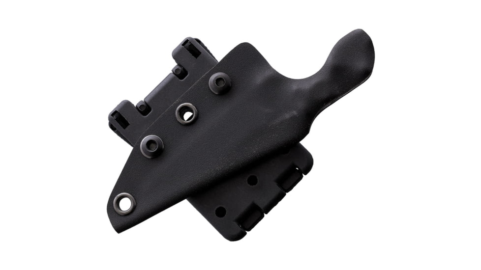 Stroup Knives Mini Tan Fixed Blade Knife, 6.75in Overall, 3in 1095HC Steel Acid Etched Blade, Tan Sculpted G10 Handle, Kydex Sheath, MINI-T-G10-S