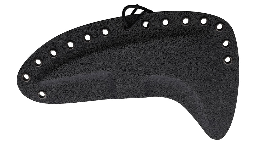 Stroup Knives Spike Tomahawk Black Knife, 12.25in Overall, 7.13in Black 1095HC Steel w/ 3.75in Cutting Edge, Black Sculpted G10 Handle, Kydex Sheath, TOMS-B-G10-S