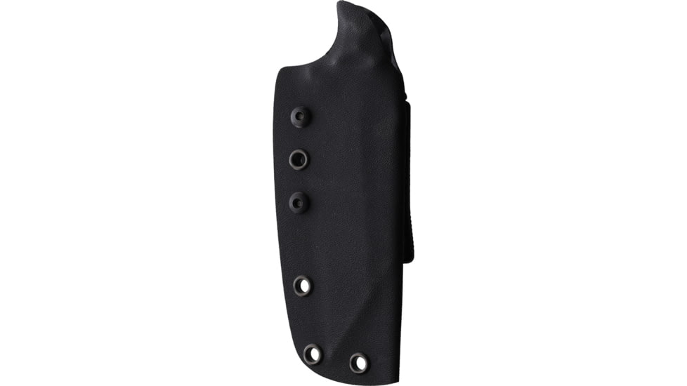 Stroup Knives TU3 Black Fixed Blade Knife, 9.25in Overall, 5in 1095HC Steel Blade, Black Sculpted G10 Handle, Kydex Sheath, TU3-B-G10-S