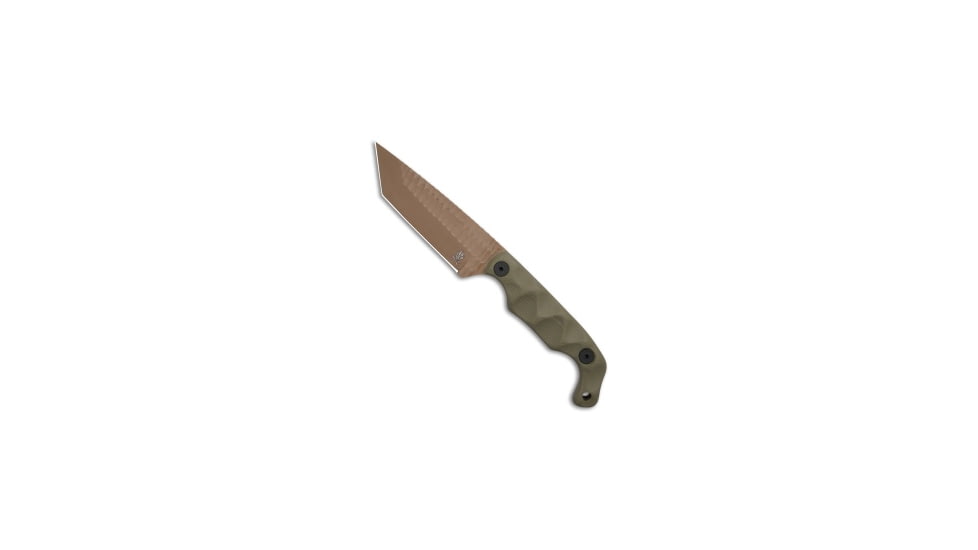 Stroup Stroup Knives Bravo 5 Fixed Blade Tanto OD Green G-10 3.50" FDE, OD Green, 1095HC, adult, BHQ-218995