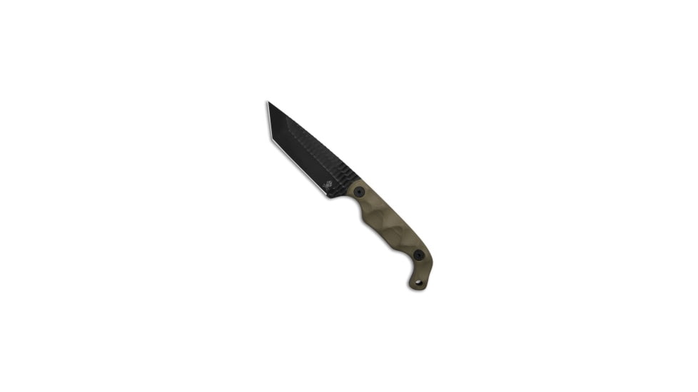 Stroup Stroup Knives Bravo 5 Tanto Fixed Blade Knife OD Green G-10 3.5" Black, OD Green, 1095HC, adult, BHQ-213560