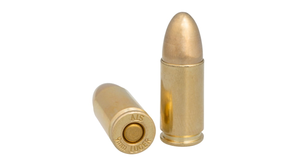 STV Scorpio Ammo 9mm Luger, 115 grain, Full Metal Jacket, 50 Rounds Rifle Ammo, S9MM115F