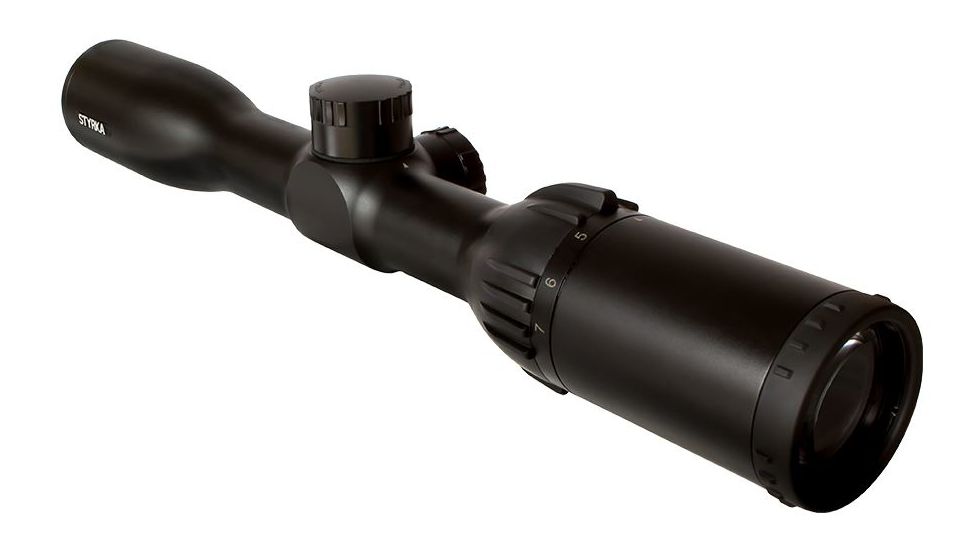 EDEMO Styrka 2-7x32mm S3 Shotgun Rifle Scope, Black, Plex Reticle ST-91010, EDEMO1