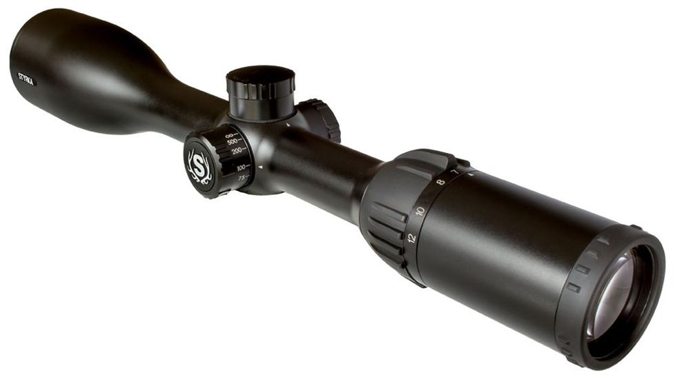 Styrka 4-12x50mm S3 Rifle Scope w/Side Focus,Black,Plex Reticle ST-91040