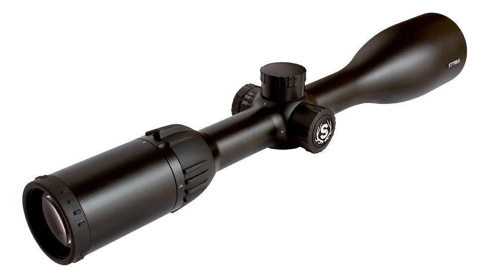 Styrka 4-12x50mm S3 Rifle Scope w/Side Focus,Black,Plex Reticle ST-91040