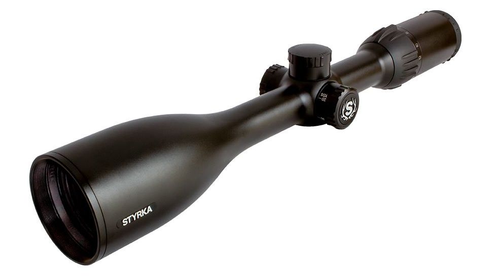 Styrka 4-12x50mm S3 Rifle Scope w/Side Focus,Black,Plex Reticle ST-91040