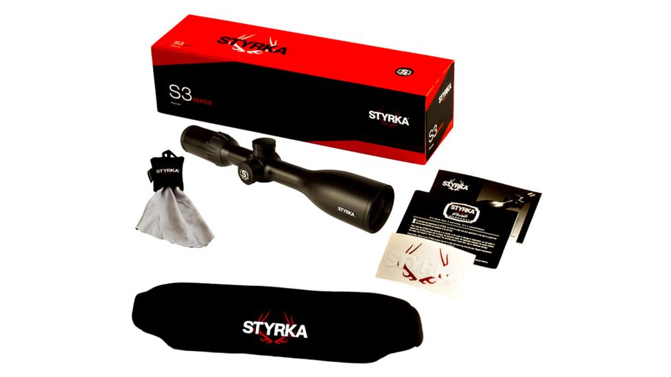 Styrka S3 Rifle Scope, 3-9x40mm, 1in, Second Focal Plane, Plex, 350 Legend Cartridge, Matte Black, Black ST-00340