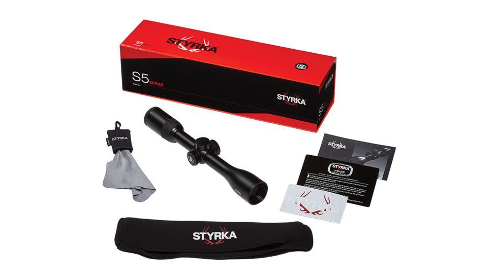 Styrka S5 Series 3-9x40mm Waterproof Rifle Scope w/Side Focus,Black,Plex Reticle ST-93031