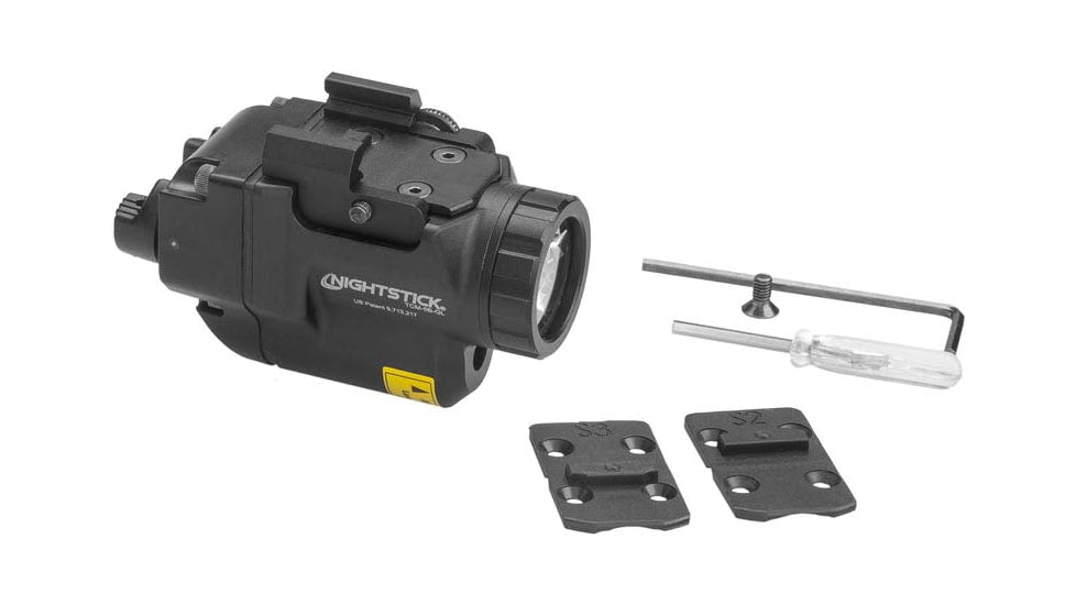 Subcompact Weapon, Black Anodized, 650 Lumens, White LED, Light w/ Green Laser