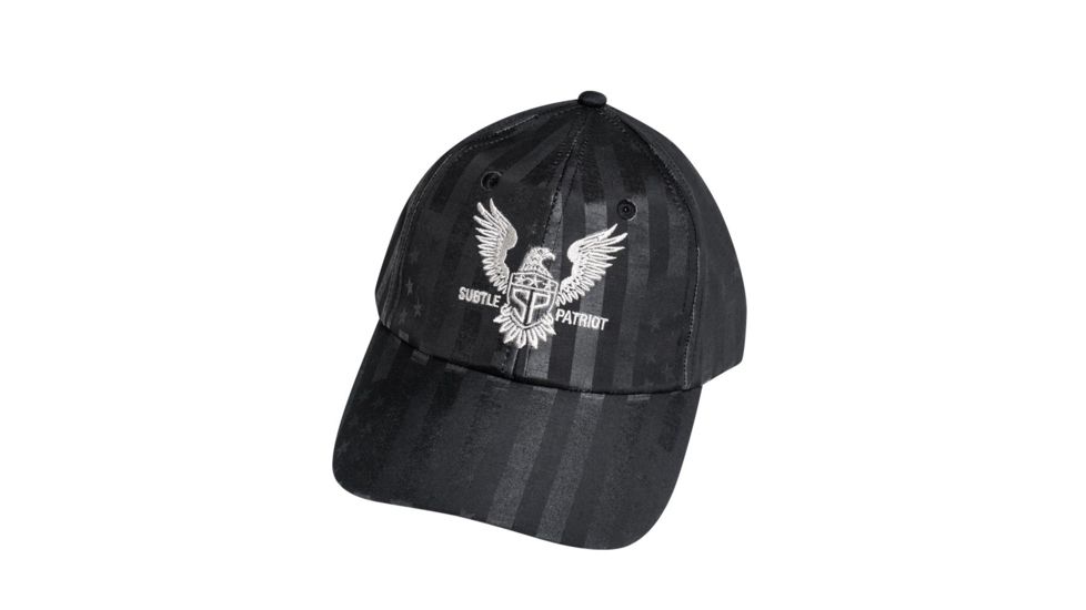 Subtle Patriot Covert Buckle Hat, Black, 10 x 10 x 6, SPAC19117