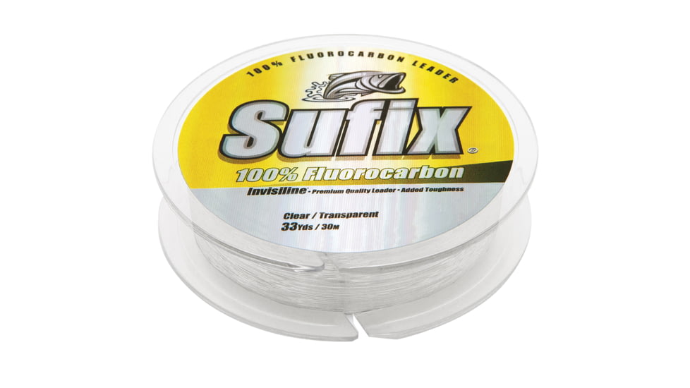 Sufix 100% Fluorocarbon Invisiline Leader - 100lb - 33yds, 683-100