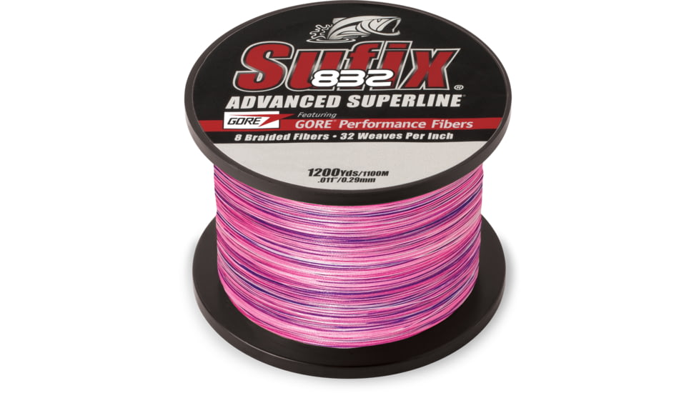 Sufix 832 Advanced Superline, 6 lb Test, 1200 Yard Spool, Sunrise, 660-306SR
