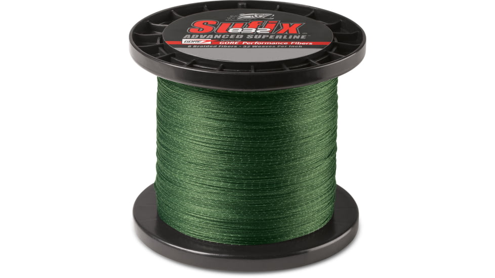 Sufix 832 Braid 130lb Line, Low-Vis Green, 1200 Yds, 660-3130G