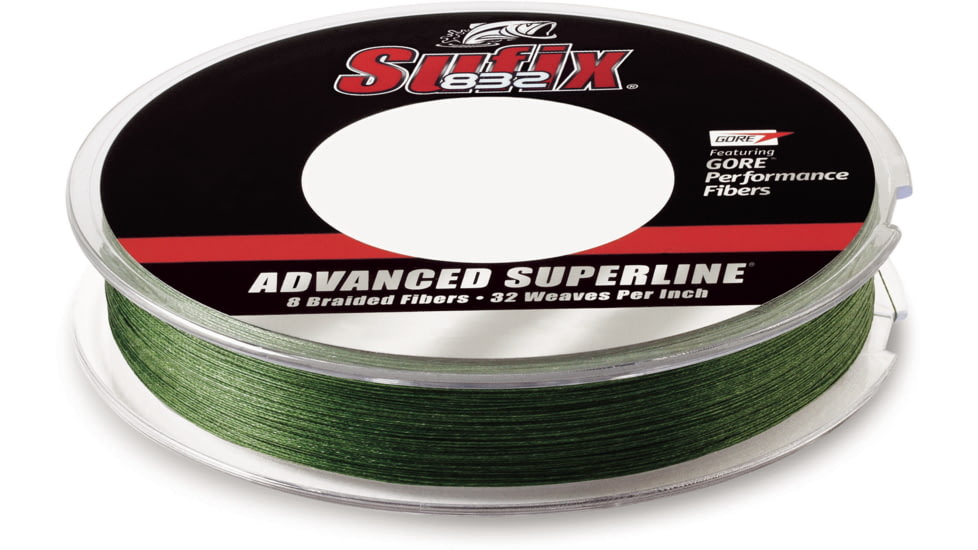 Sufix 832 Braid 20lb Line, Low-Vis Green, 300 Yds, 660-120G