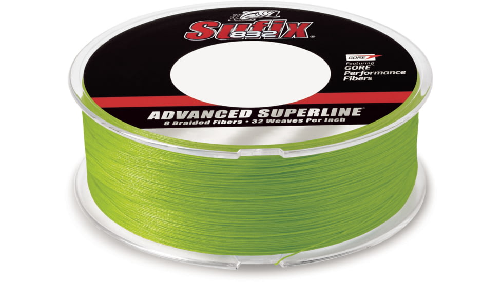 Sufix 832 Braid 20lb Line, Neon Lime, 600 Yds, 660-220L