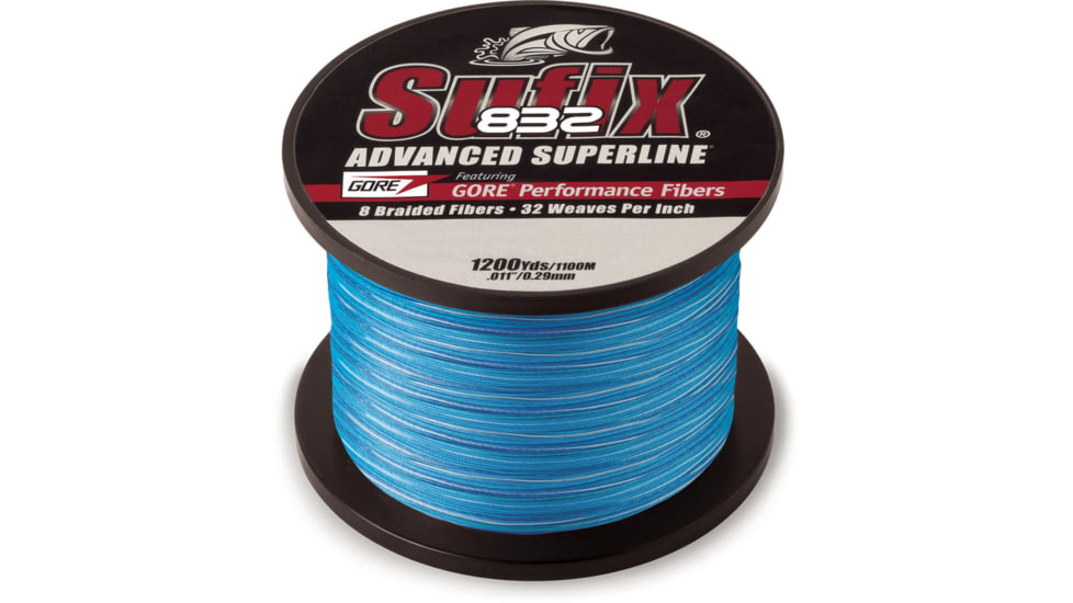 Sufix 832 Braid 65lb Line, Coastal Camo, 1200 Yds, 660-365CC