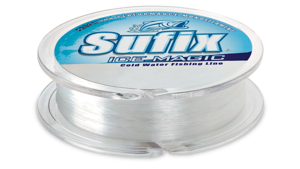 Sufix Ice Magic Monofilament Line, 6lb Test, 300yd Clear, Boxed, 603-106