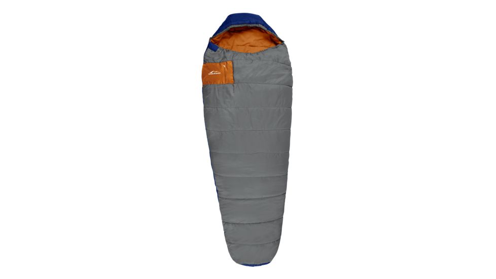 Suisse Sport K-2, 20 Degree Mummy Bag, Gray, Orange, Navy, 84In X 33In, 5MM8302CGY