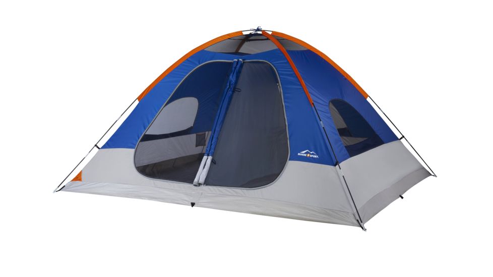 Suisse Sport Mammoth Dome Tent - 12ft X 10ft, Gray, Blue, Orange, 8 Person, TMDG121072GG