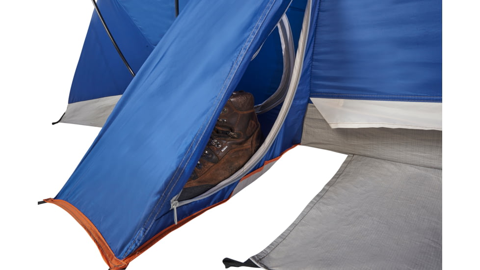 Suisse Sport Wyoming 3 Room Tent - 18ft X 10ft, Gray, Blue, Orange, 8 Person, MTB1810BCBG