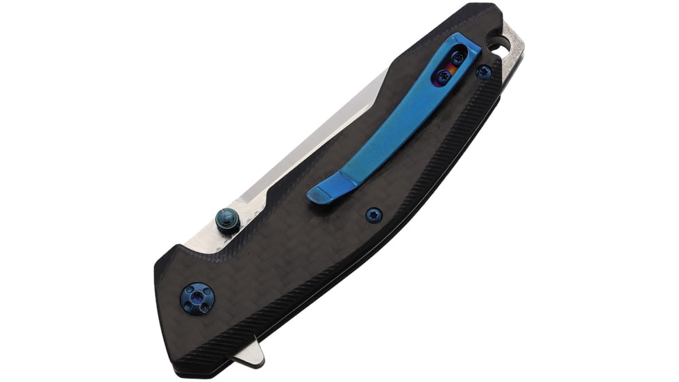 Summit Gear Linerlock Carbon Fiber Folding Knife, 4.5in Closed, 3.5in Satin Stainless Blade, Black G10 Handle, 60.01.7200031