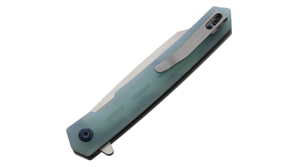 Summit Gear Linerlock Jade G10 Folding Knife, 4.5in Closed, 3.5in Satin Stainless Blade, Jade G10 Handle, 60.01.3200521
