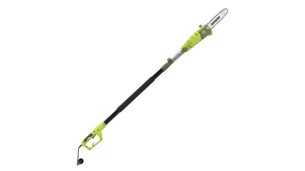 Sun Joe 10-Inch 8-Amp Electric Pole Chain Saw, Green SWJ803E