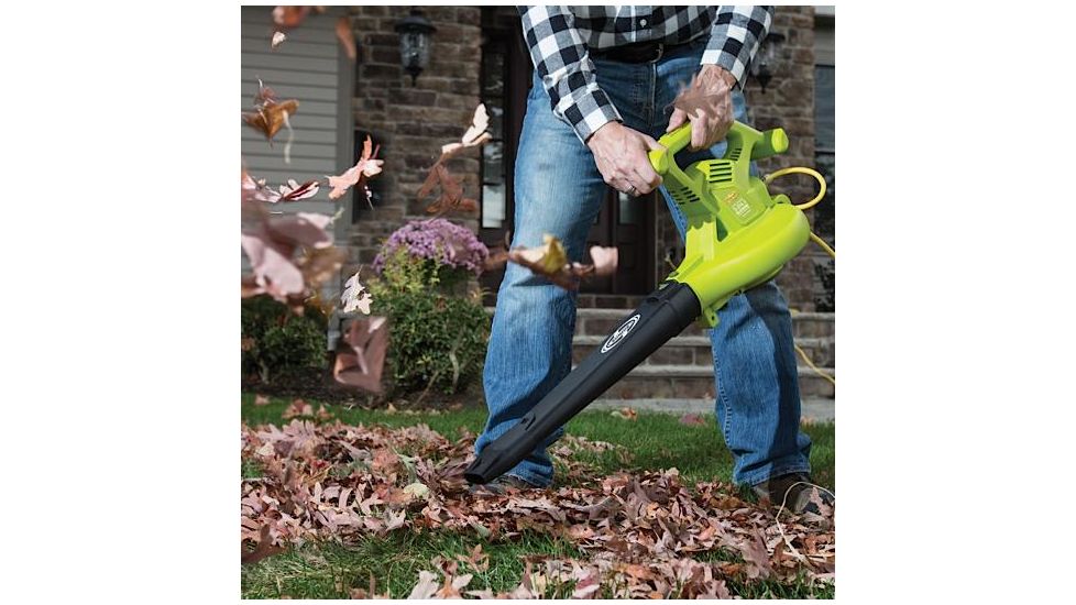 Sun Joe 14-Amp Electric Blower/Vacuum/Mulcher, Green SBJ605E