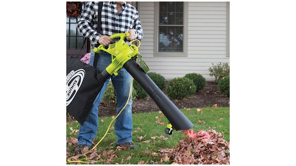Sun Joe 14-Amp Electric Blower/Vacuum/Mulcher, Green SBJ605E