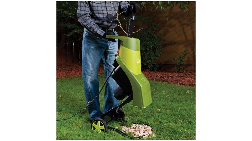Sun Joe 14-Amp Electric Wood Chipper/Shredder, Green CJ601E